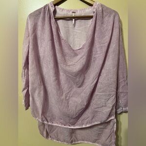 Lightweight lilac free people top size xs